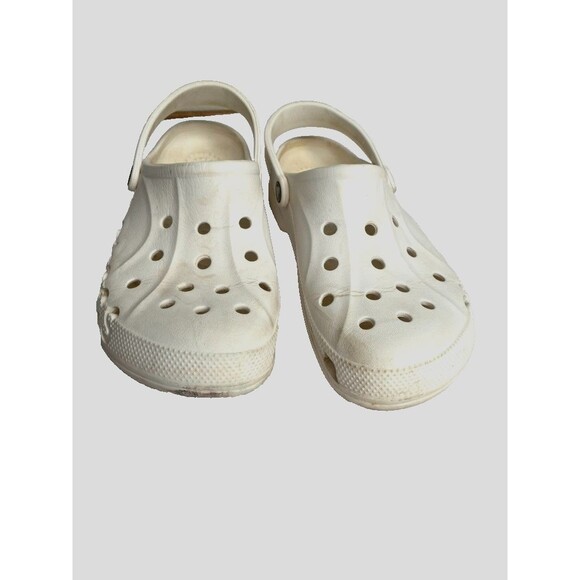 CROCS White Men's Size 7 / Women's Size 9 Easy Use Slip-On, Unisex, Some Wear - Picture 1 of 14